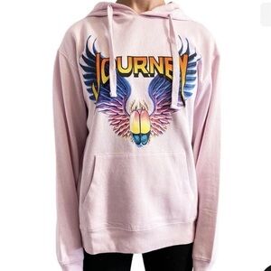 Journey Band Retro Graphic Pink Hoodie Sweatshirt XXL 🎸💖